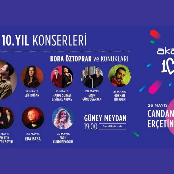 Türk pop müziğinin ünlü isimleri, Akasya’nın 10’uncu yılı için sahnede