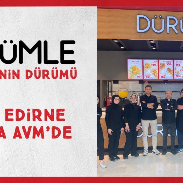 İlker Özçetin 5 Dürümle, Edirne Erasta AVM’de yeni restoranını açtı