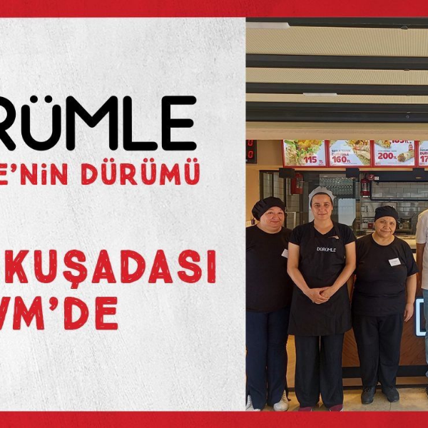 İlker Özçetin 10 Dürümle Kuşadası AVM’de yeni restoranını açtı