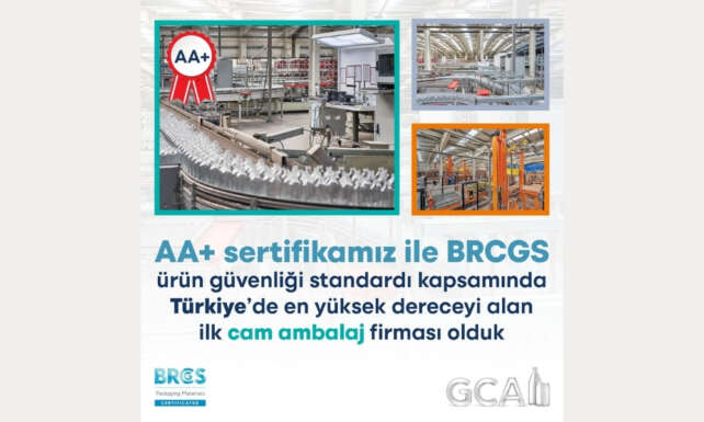 GCA Turkiyede cam ambalaj sektorunde bir ilke imza atti