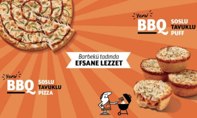 Little Caesarstan Yeni Barbeku Soslu Tavuklu Pizza ve Puff