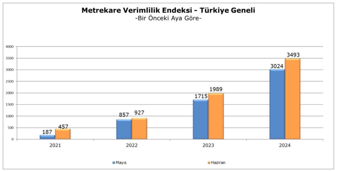 Metrekare Verimlilik Haziran 1