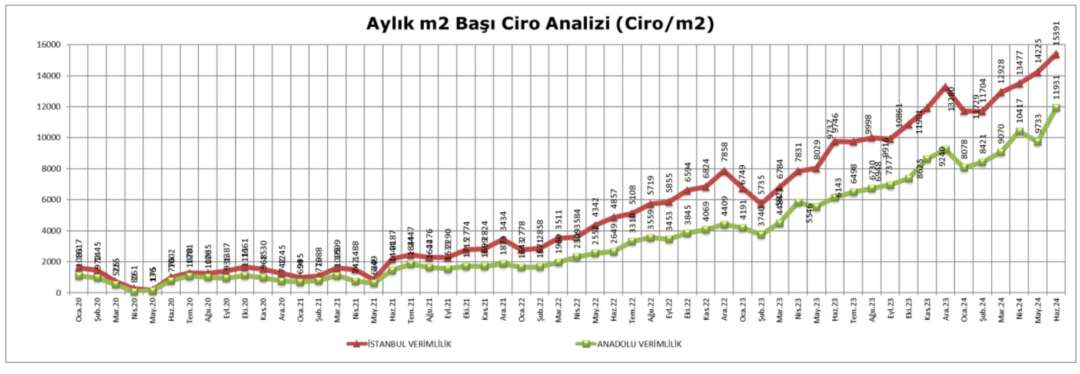 Metrekare Verimlilik Haziran 3