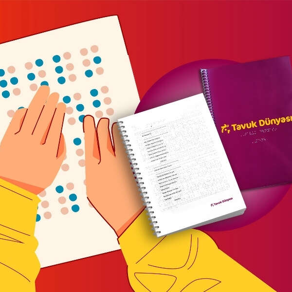 Tavuk Dünyası’ndan görme engelli misafirler için Braille alfabeli menü
