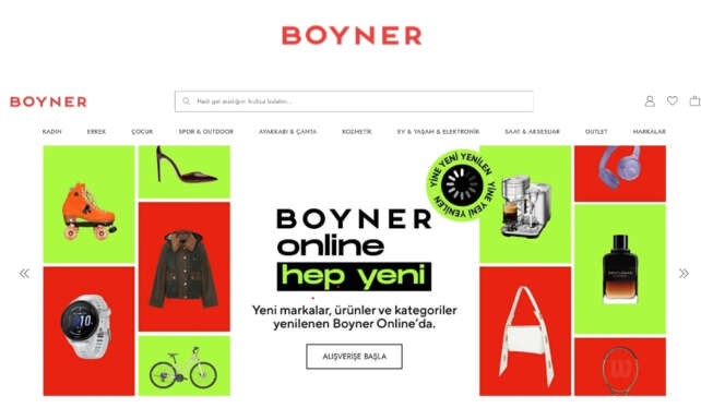 Boyner donusumu yepyeni Boyner Online ile devam ediyor