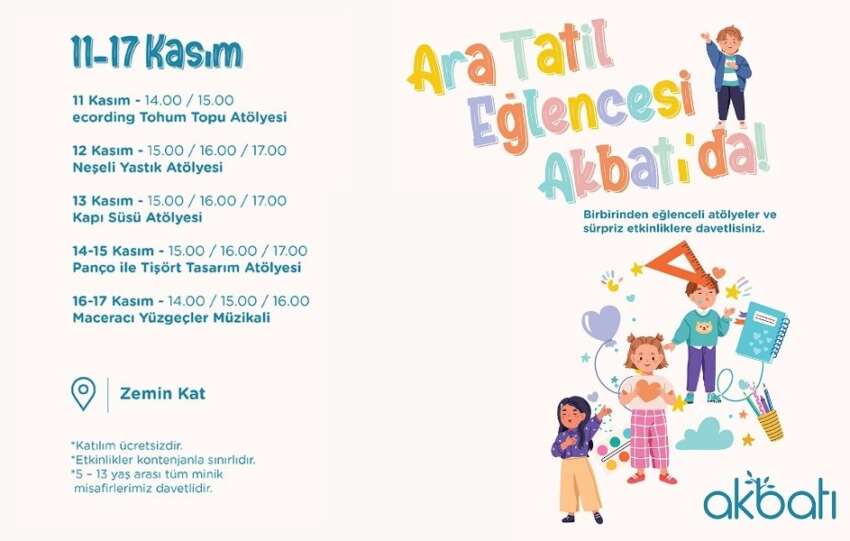 Ara tatil eglencesi Akbatida