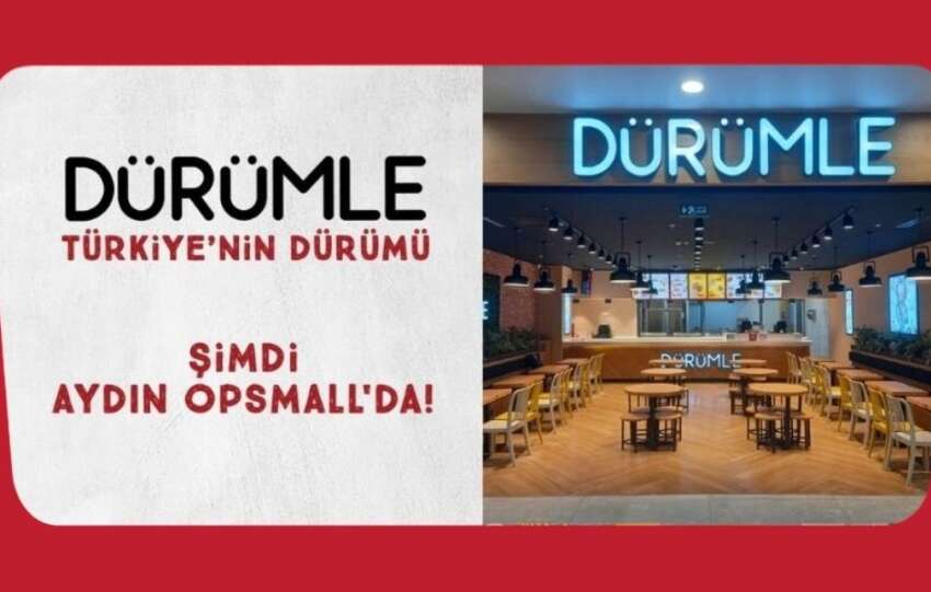 Durumle Aydin Opsmall AVMde yeni restoranini acti 2