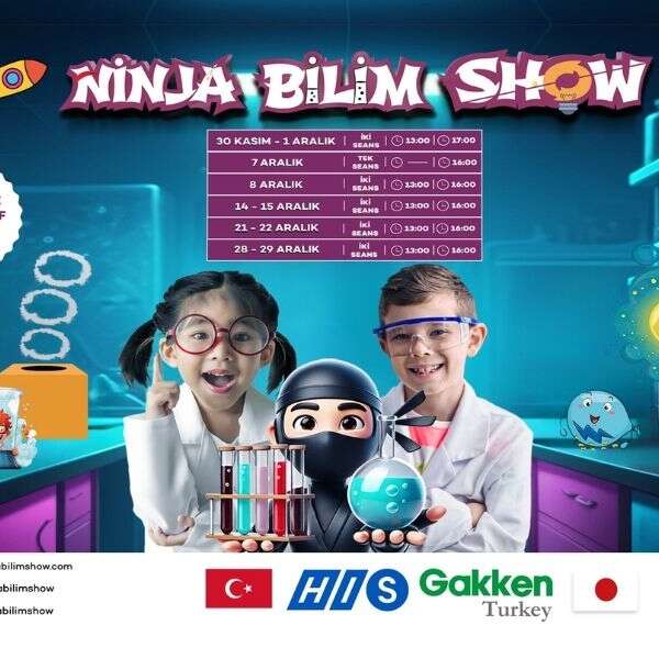 İlker Özçetin 13 Ege Perla’da Ninja Bilim Show’u başlıyor