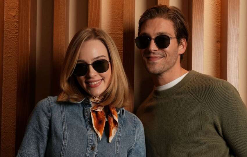 Geometrik cerceveli gunes gozlukleri Atasun Optikte