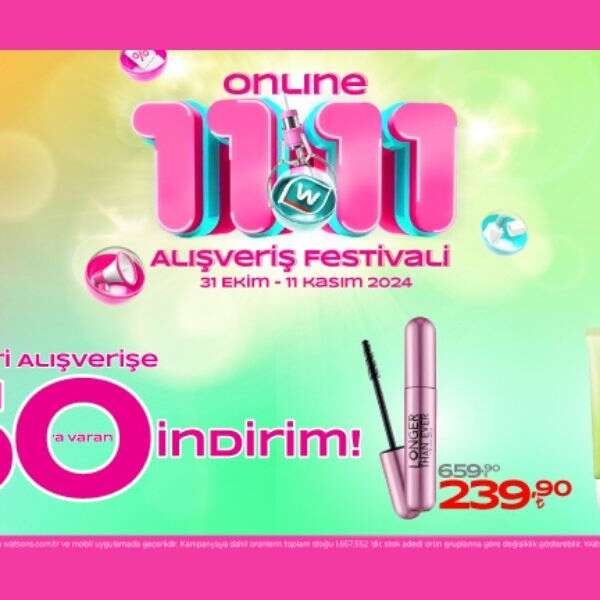 İlker Özçetin 8 Watsons Online 11.11 Alışveriş Festivali başladı