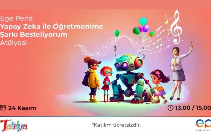 Yapay Zeka ile Ogretmenime Sarki Besteliyorum atolyesi Ege Perlada