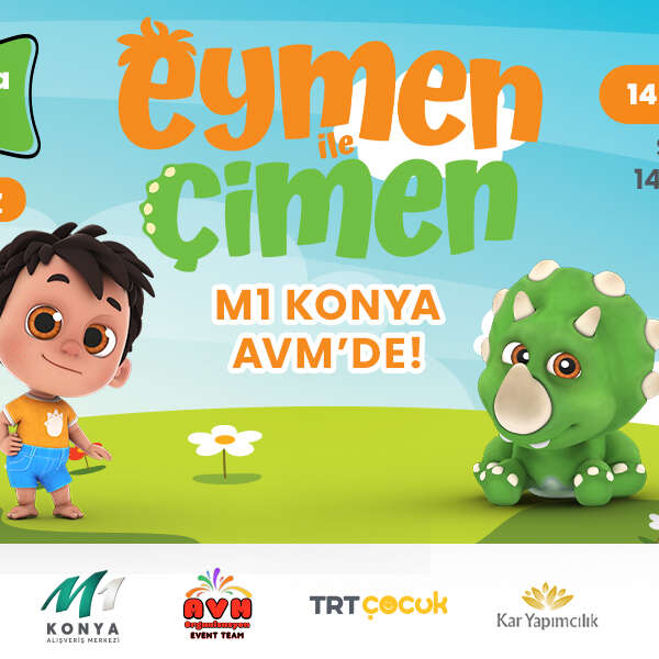 Eymen ile çimen M1 Konya AVM’de çocuklarla buluşuyor