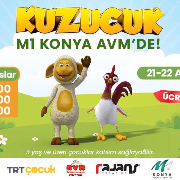 Kuzucuk, M1 Konya AVM’de çocuklarla buluşuyor
