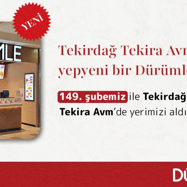 Dürümle Tekirdağ Tekira AVM’de yeni restoranını açtı