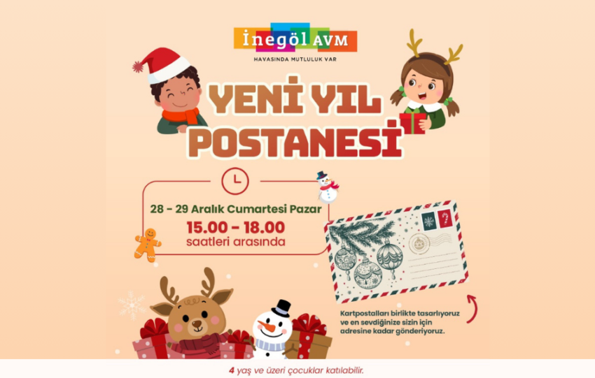 Inegol AVMde Yeni Yil Heyecani