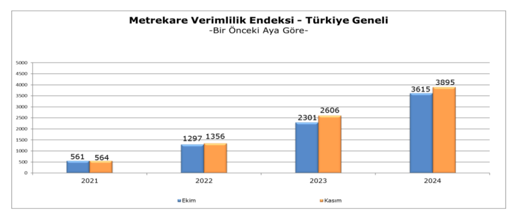 Kasim 2024 metrekare verimlilik 2