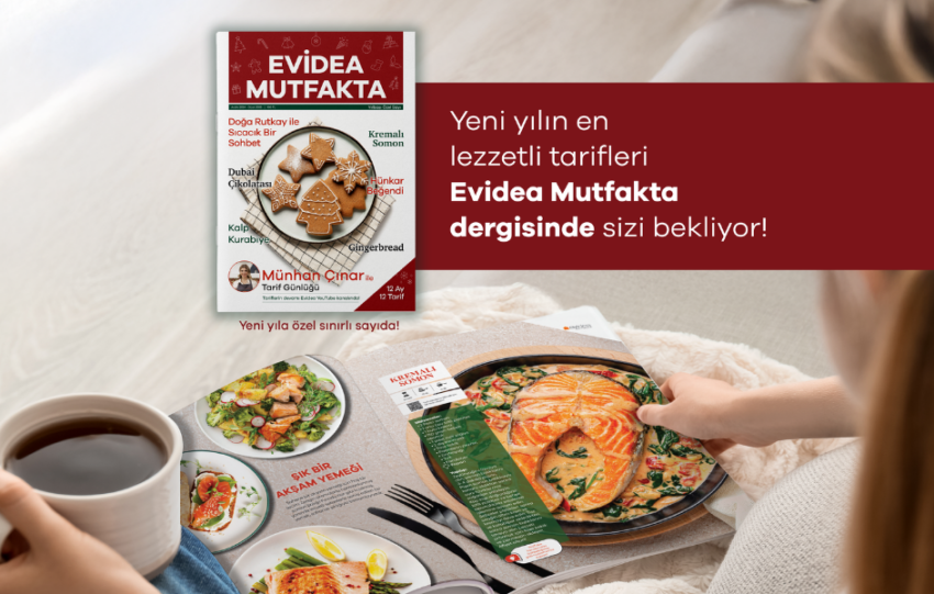 Yilbasina ozel ‘Evidea Mutfakta yemek dergisi raflarda