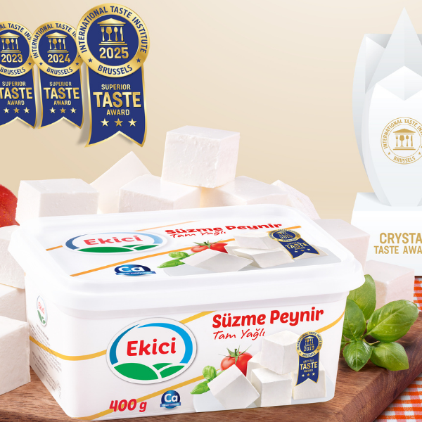 İlker Özçetin 5 Ekici Süzme Peynir’e 2025’te bir kez daha üstün lezzet ödülü