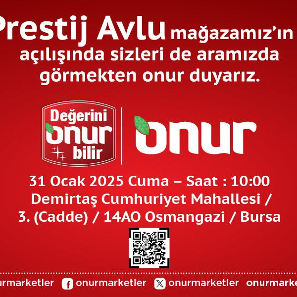 Onur Market açılışlarına devam ediyor