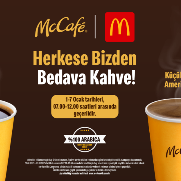 Yeni yılın ilk kahveleri McDonald’s Türkiye’den