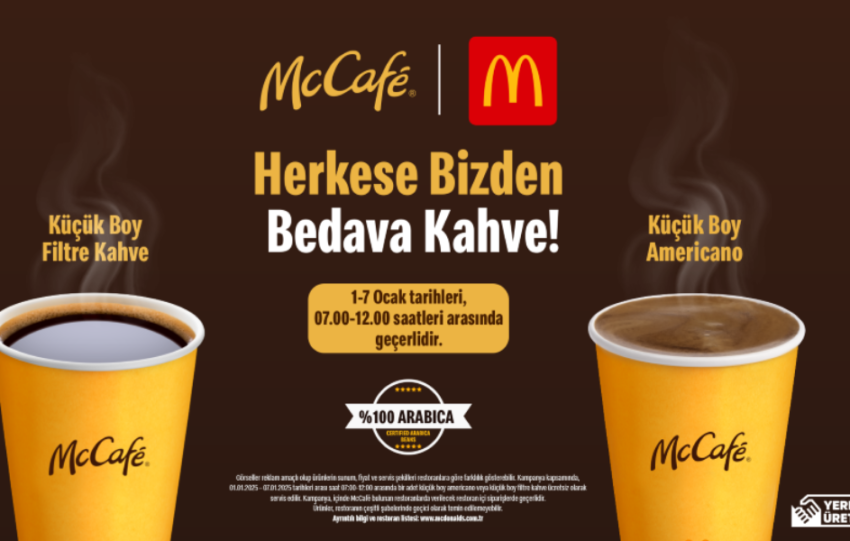 Yeni yilin ilk kahveleri McDonalds Turkiyeden