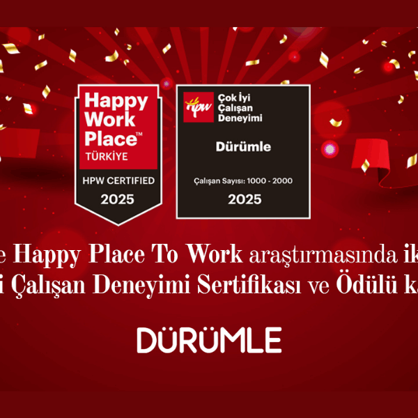 Dürümle’ye “Çok İyi Çalışan Deneyimi” Ödülü