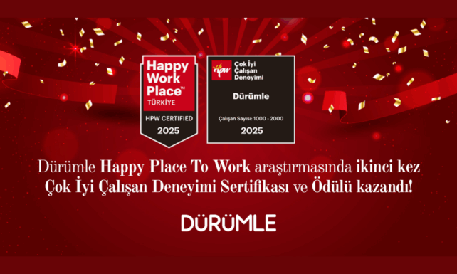 Durumleye Cok Iyi Calisan Deneyimi Odulu
