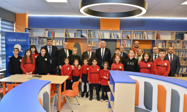 Gedik Yatirim yedinci kutuphanesini acarak egitime olan destegini surduruyor