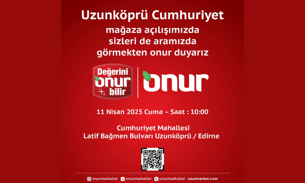 Onur Market mağaza yatırımlarına hız kesmeden devam ediyor