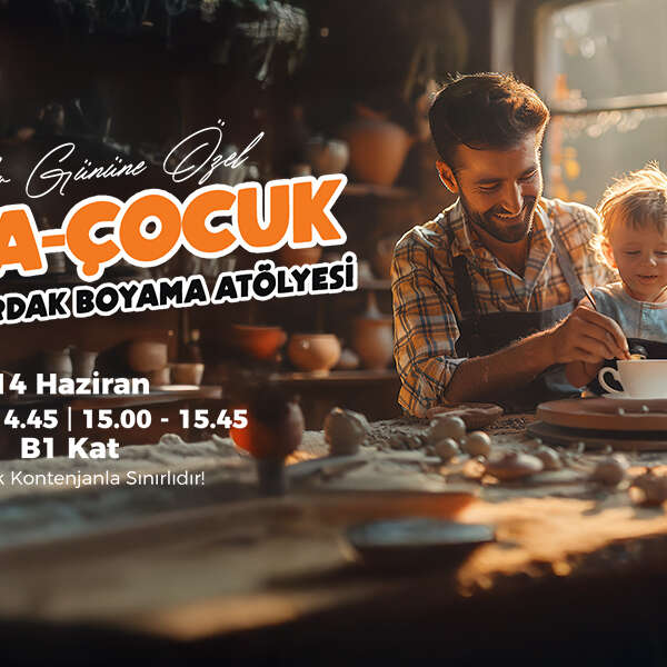 İlker Özçetin 13 Ege Perla’dan rengarenk baba-çocuk seramik bardak boyama