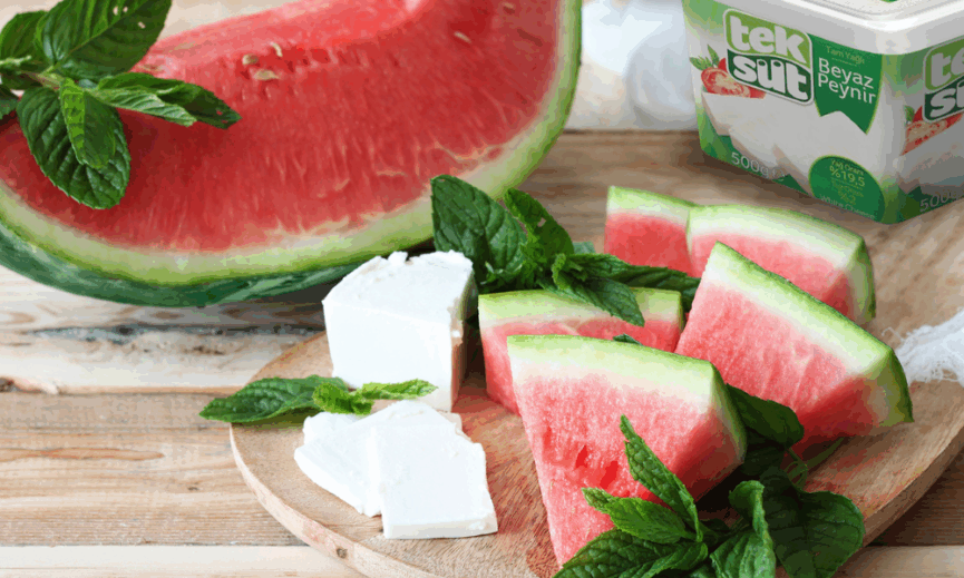 Beyaz peynir ve karpuz zamani