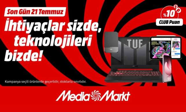 MediaMarktin Ihtiyaclar Sizde Teknolojileri Bizde kampanyasi devam ediyor
