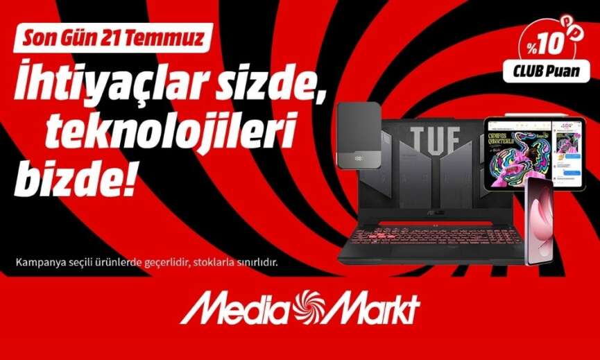 MediaMarktin Ihtiyaclar Sizde Teknolojileri Bizde kampanyasi devam ediyor