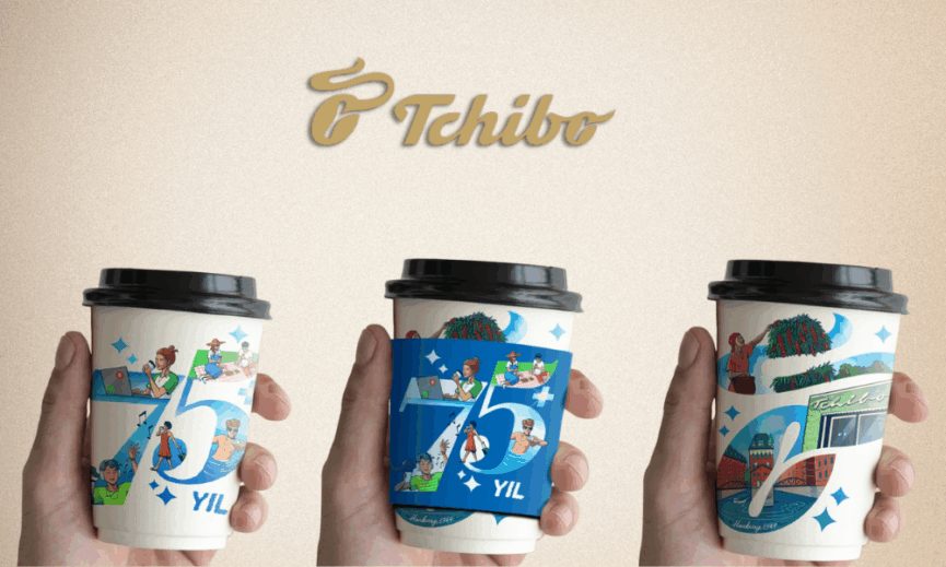 Tchibodan 75 Yila Ozel Tasarim Bardak