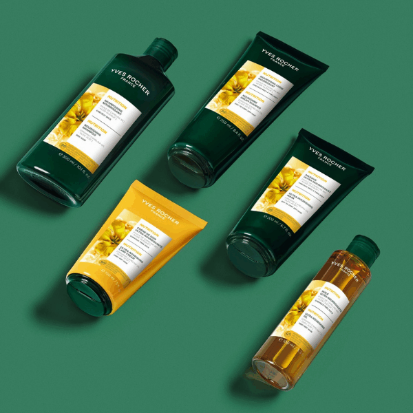 İlkay Keskin 7 Yves Rocher besleyici saç serisi ve rahatlatıcı canlandırıcı Botanik & Sakkarit kompleks saç serumu ile doğadan gelen güç