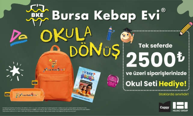 Bursa Kebap Evinden miniklere ozel okula donus hediyesi 1