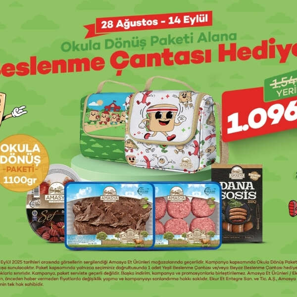 Amasya Et Ürünleri’nden Okula Dönüş Paketi