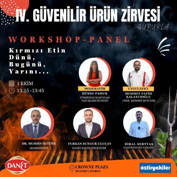 Erkmen Onbulak 5 DANET 4. Uluslararası Güvenilir Ürün Zirvesi’nde sürdürülebilir gıdaya ışık tutuyor