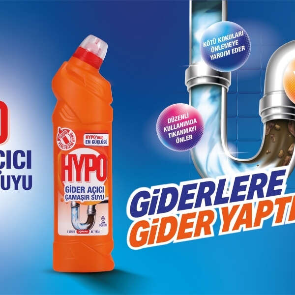 Hypo, Gider Açıcı Çamaşır Suyu ile Giderlere Gider Yapıyor!