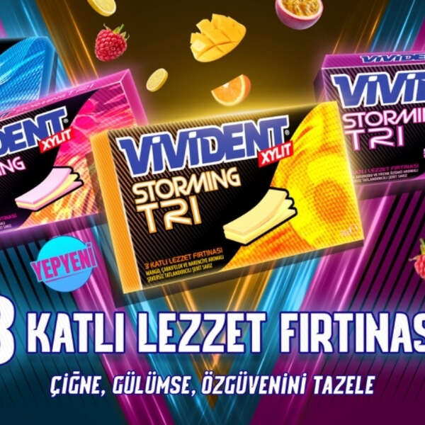 Erkmen Onbulak 8 Vivident’ten 3 Katlı Lezzet Fırtınası: Yeni Vivident Storming Tri!