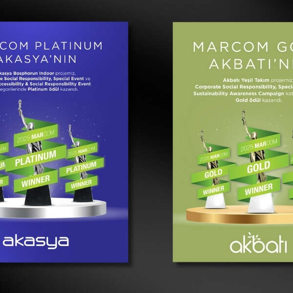 Akasya ve Akbatı’nın projeleri uluslararası arenada ödüllerle taçlandı