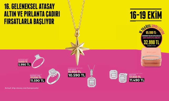 Atasay Altin ve Pirlanta Cadir Gunleri Basladi