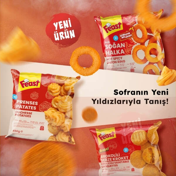 Feast Gıda, Broket, Prenses Patates ve Acılı Soğan Halkasıyla Lezzet Tutkunlarını Buluşturuyor
