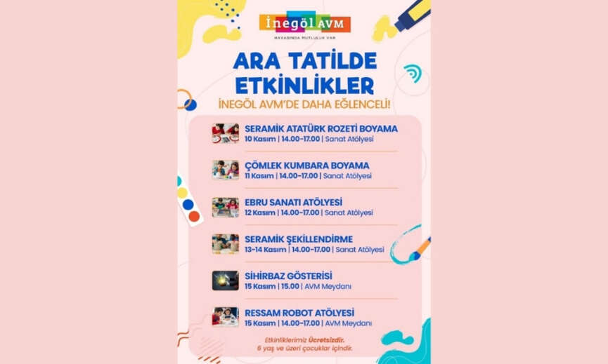 Inegol AVMde kasim ayi dolu dolu geciyor