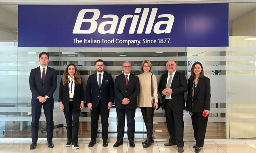 Italya Ankara Buyukelcisi Barilla Bolu Fabrikasinda Ziyaret Etti