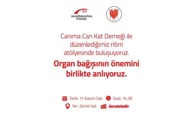 Marmara Park AVMde Cocuklar Organ Bagisi Icin Ritim Tutacak