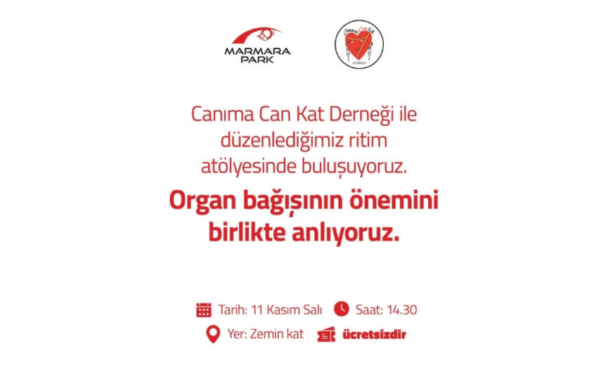 Marmara Park AVMde Cocuklar Organ Bagisi Icin Ritim Tutacak