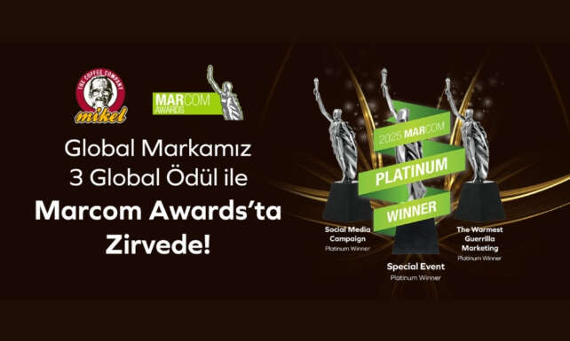 Mikel Coffee Turkiye Uluslararasi Marcom Awardsta 3 kategoride zirveye yerlesti