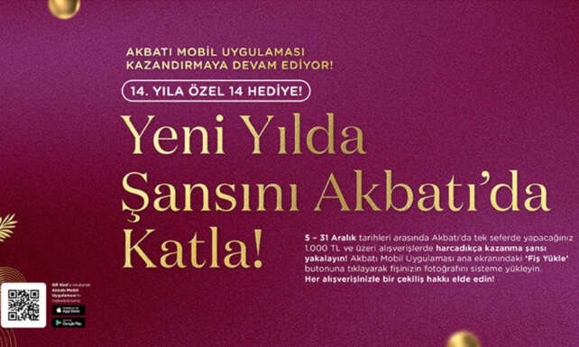 Akbatida Yeni Yil Coskusu Mobil Kampanyayla Cebinde