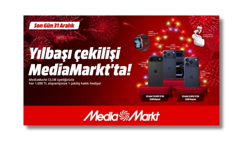 MediaMarkttan yeni yila ozel cekilis kampanyasi